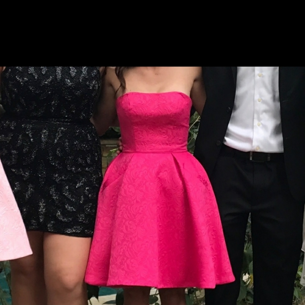 Gorgeous Sherri Hill Fuschia Semi Formal Dress